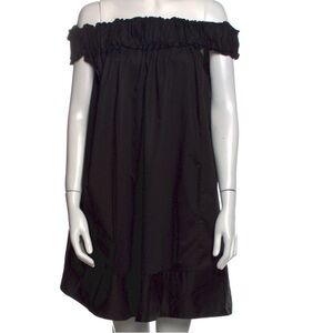 Hatch off the shoulder black dress o/s